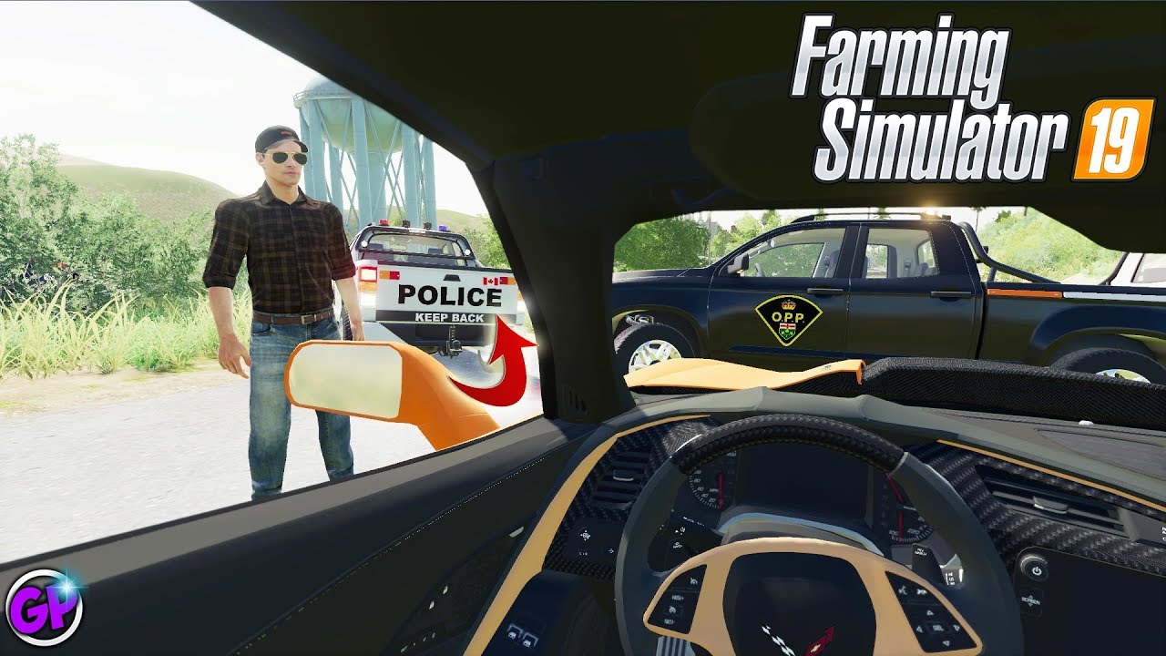 CAUGHT BY THE POLICE FS19 SPENCER TV IS A CANADIAN POLICE OFFICER????? FARMING SIMULATOR 19
