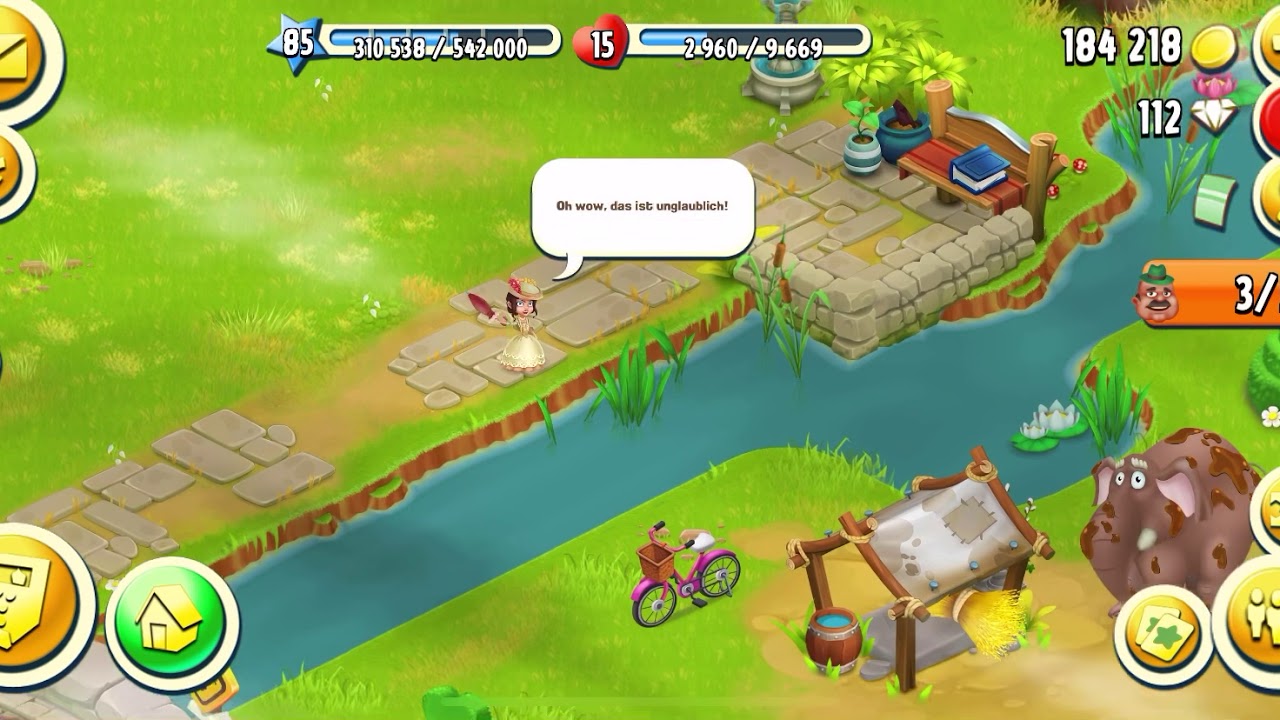Hay Day Stadt Bonus Besucher - Geschenk - Gift / city animal
