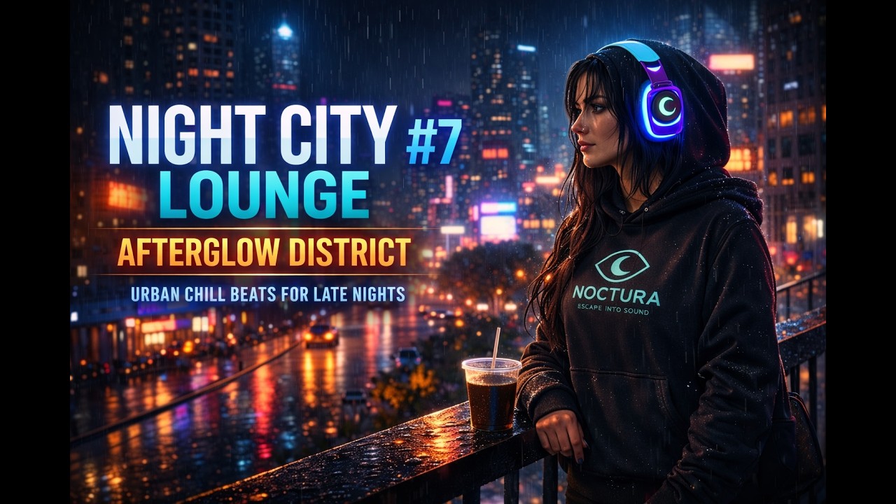 Night City Lounge #7 – Afterglow District | Urban Chill House for Late Nights | NOCTURA