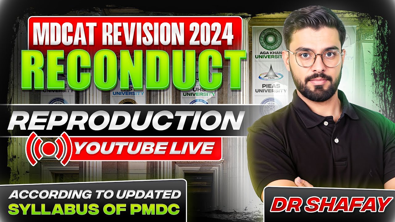 MDCAT Reconduct 2024 | Reproduction | Revision Classes | Sindh | SZABMU | Biology
