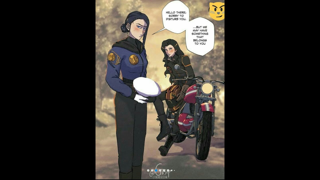 #caitvi #korrasami CaitVI and Korrasami comics ❤🌈( La moto 😼❤)