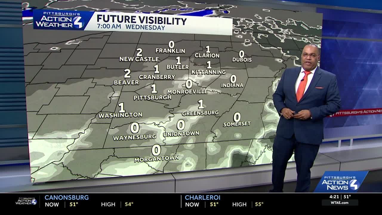 March 3 Forecast: Dense fog Wednesday morning for Western PA