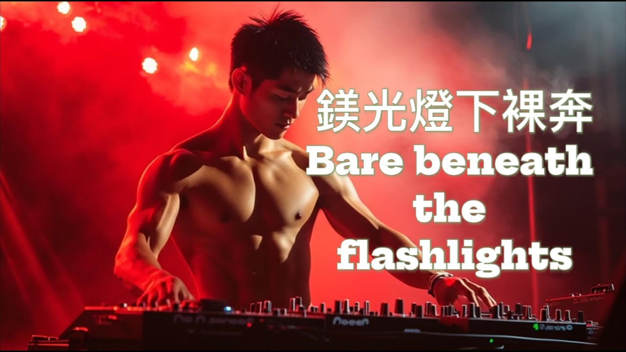Bare beneath the flashlights