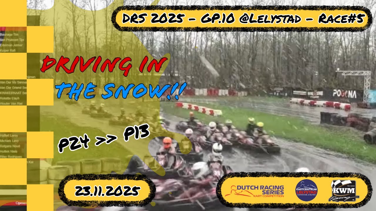 Let it Snow.... | DRS 2025 – GP-10 Junior Sprint  | Kart Centrum Lelystad | Race 6 Onboard