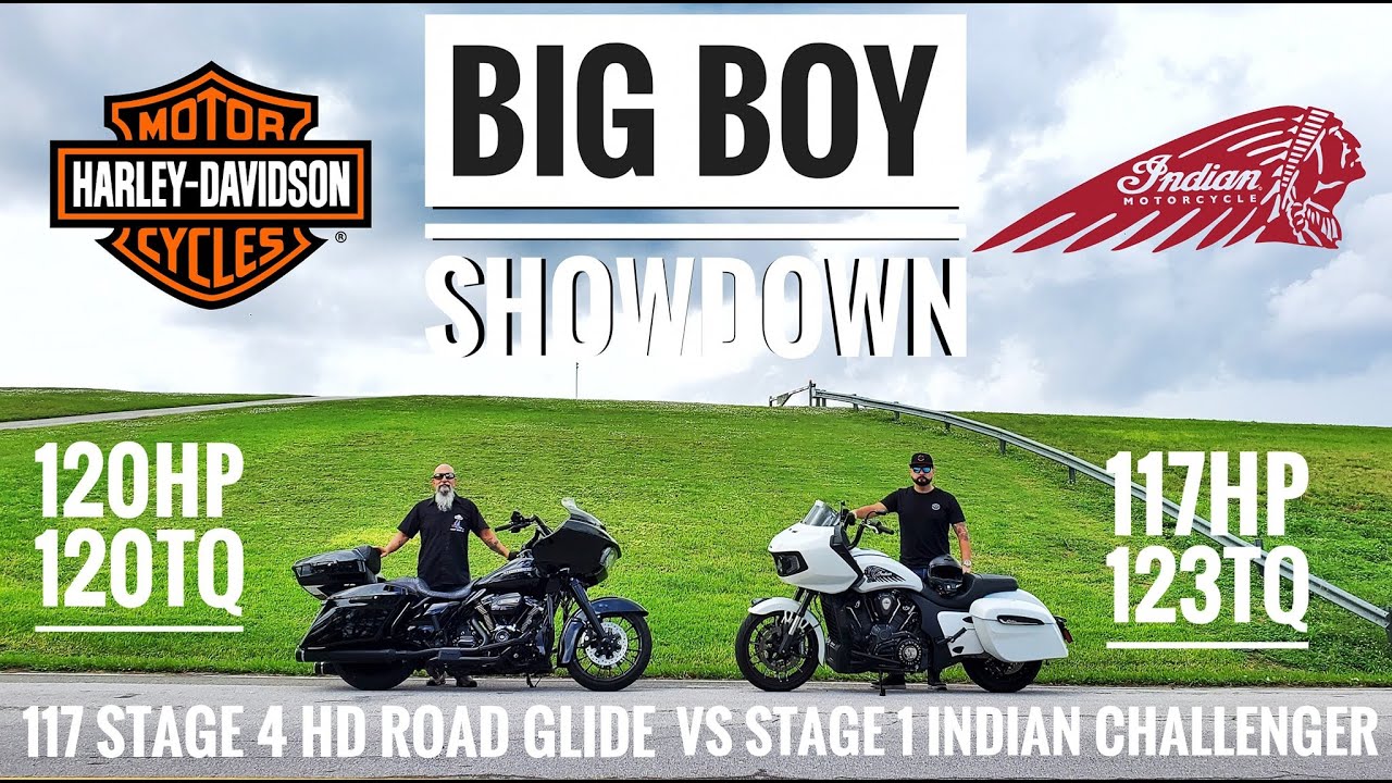 Harley Davidson Road Glide 117 Stage IV RACES Indian Challenger