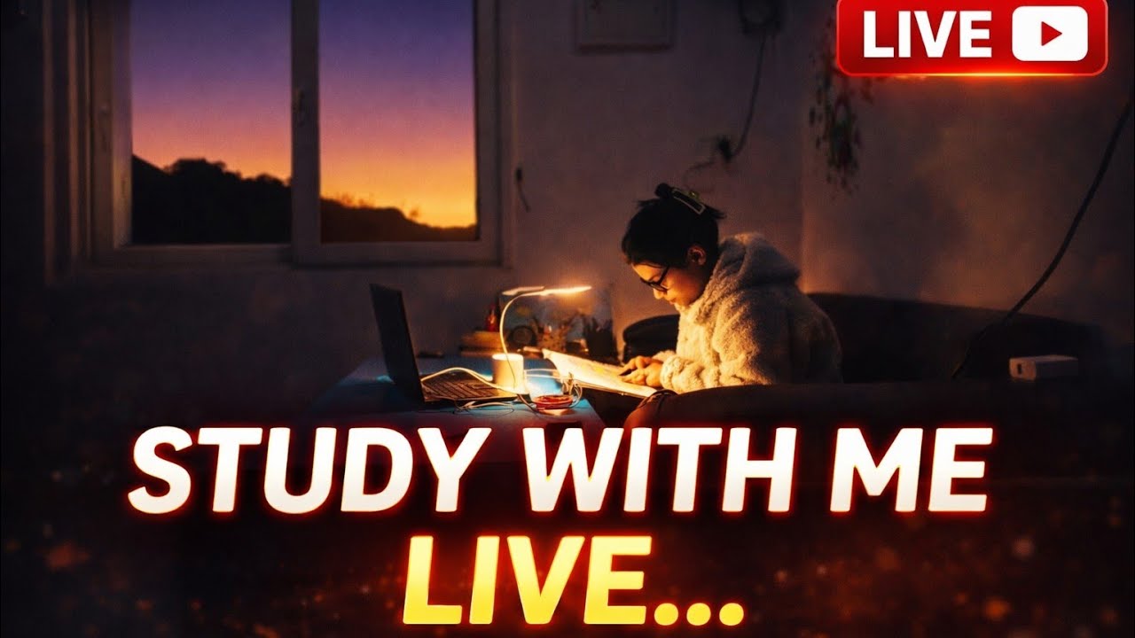 16hrs study with me Live 🔴 ||deep focus 📖|| motivation||
