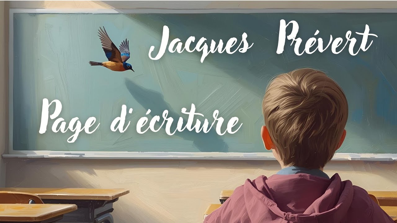 Page d'écriture - Jacques Prévert - Poésie - French poetry