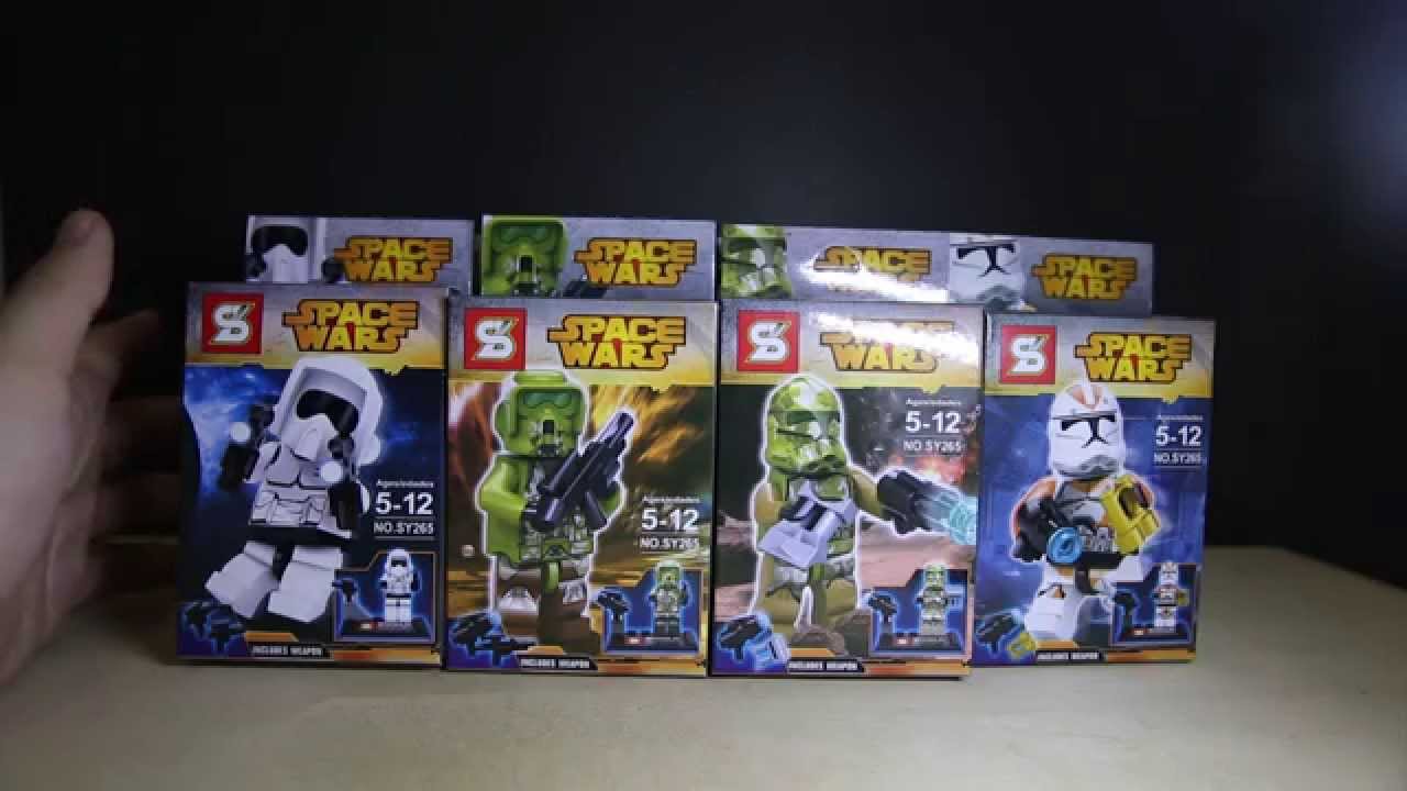 Обзор набора Lego Star Wars Sheng Yuan Bootleg 4 Clone Trooper
