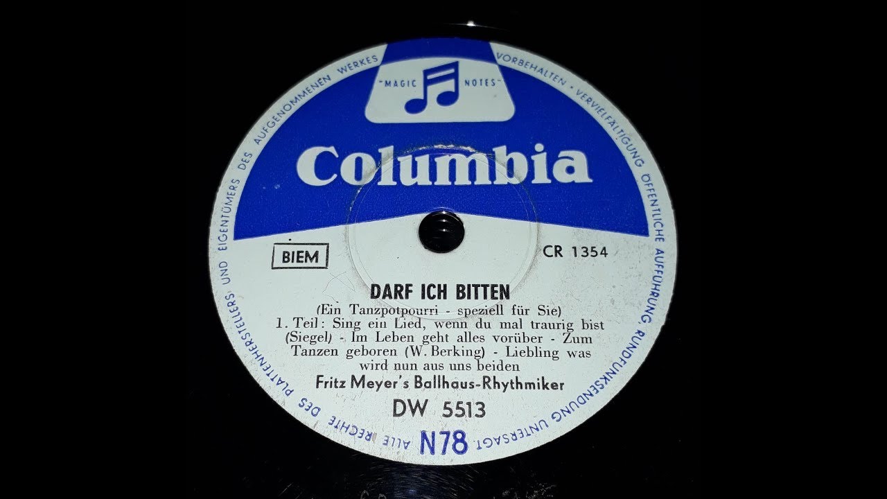 Darf ich bitten (Tanzpotpourri) - Fritz Meyer Ballhaus Rhythmiker