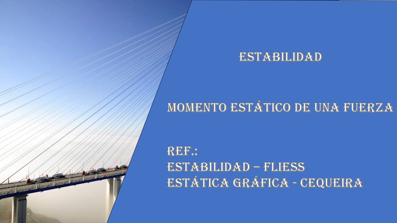Estática - Concepto Fundamentales - Momento Estático de una Fuerza y Principio de la Estática - N°3