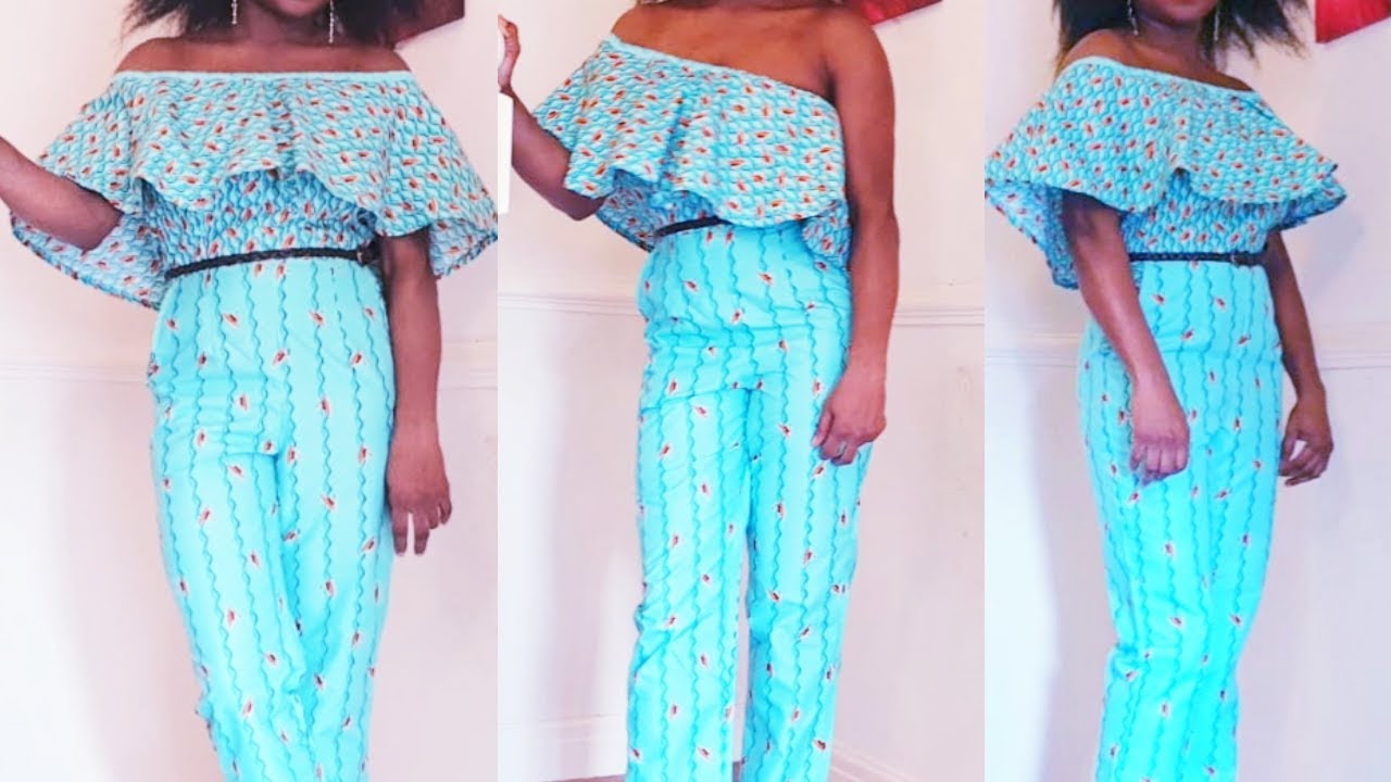 How to make Jumpsuit | easy way |Jumpsuit cutting and sewing |off shoulder dress tutorial