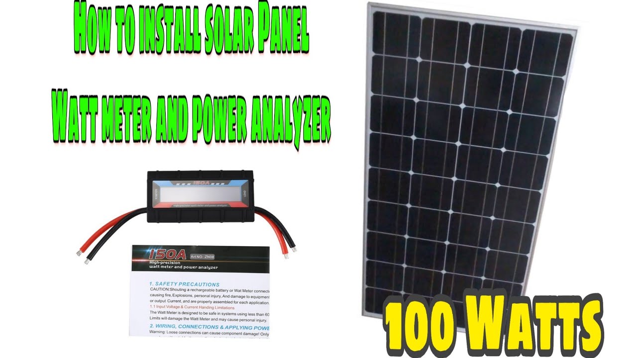 How to install solar panel watt meter and power analyzer ( Tagalog )