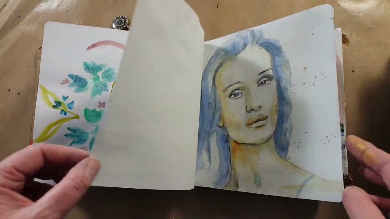 Flip through artjournal for wanderlust 2022