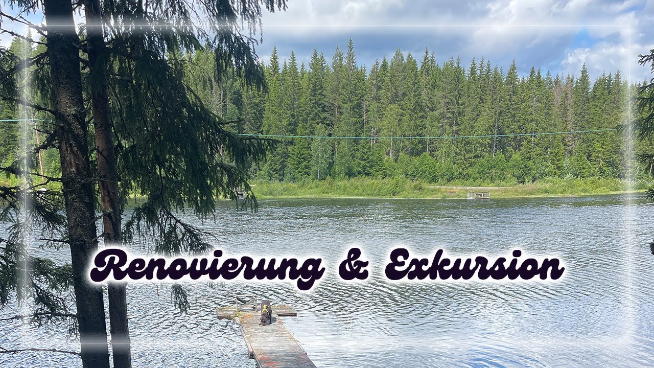 DIE SCHIRMIS - Van Umbau/Renovierung, Exkursion durch Schweden Wald zum See, Freilernen, Regentage