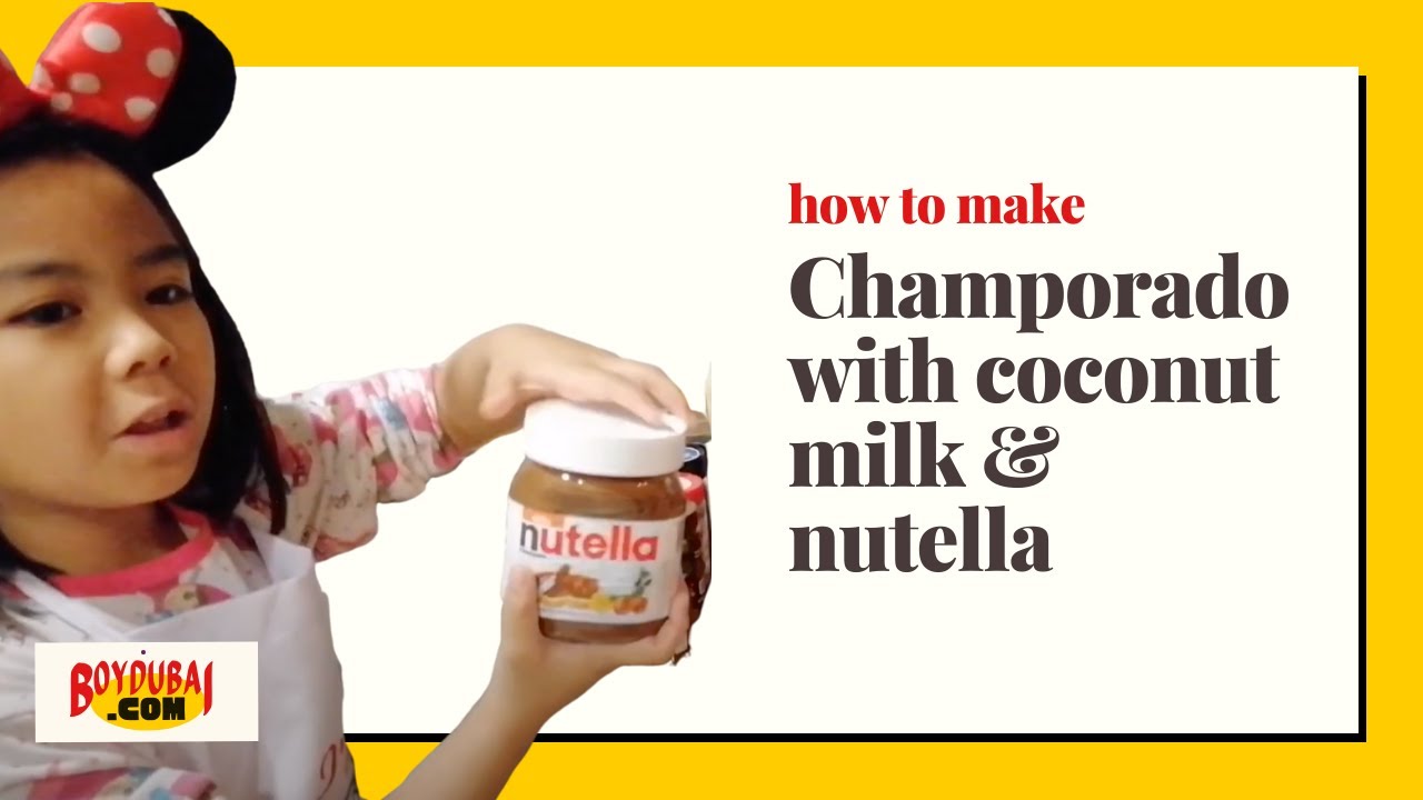 The best champorado secret recipe with Nutella and coconut milk