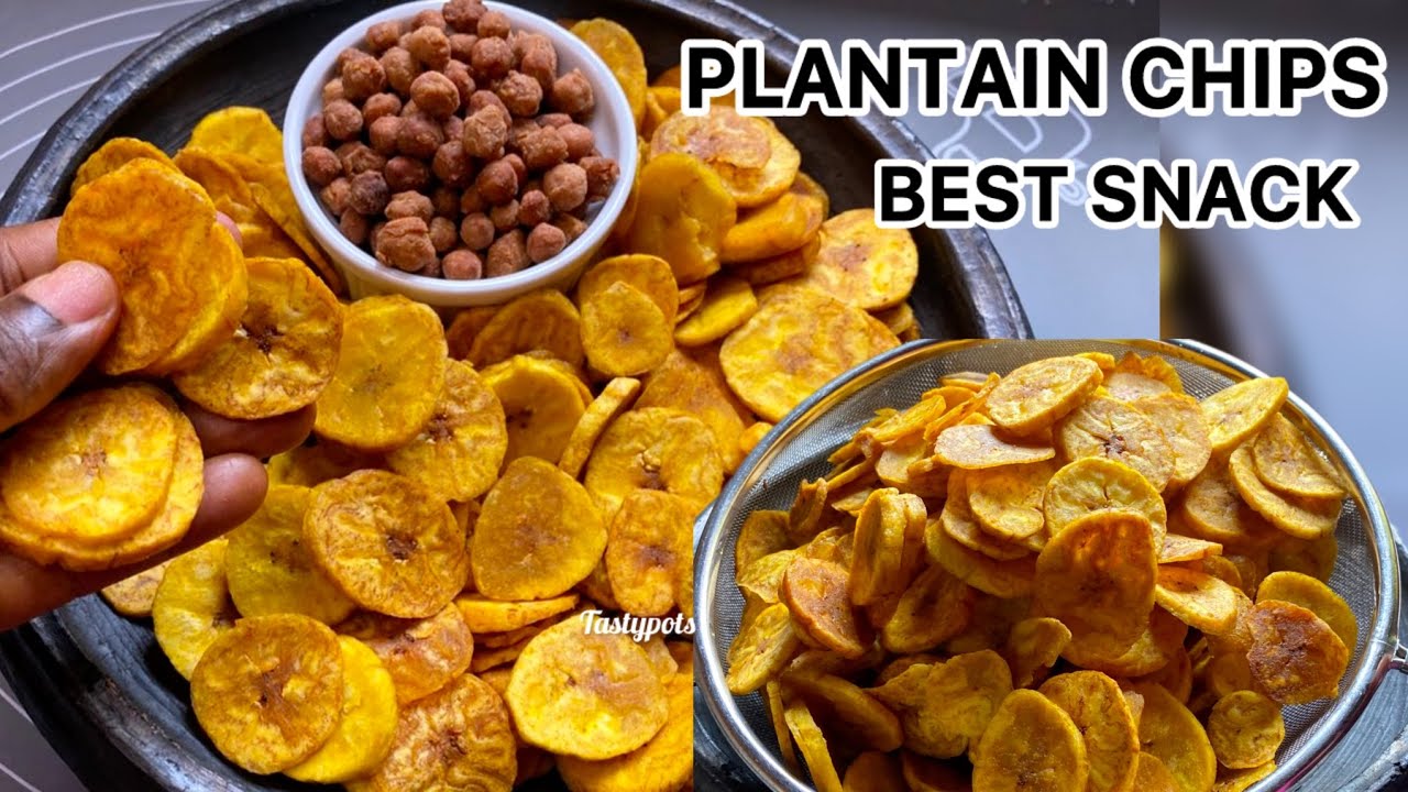 HOW  TO MAKE  PLANTAIN CHIPS AT HOME // GHANA MOST POPULAR STREET SNACK 
