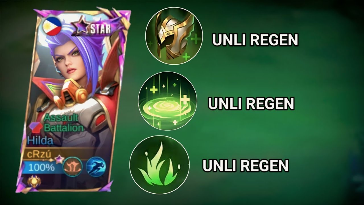 Сборка Хильды с неограниченной регенерацией на 2026 год | Mobile Legends