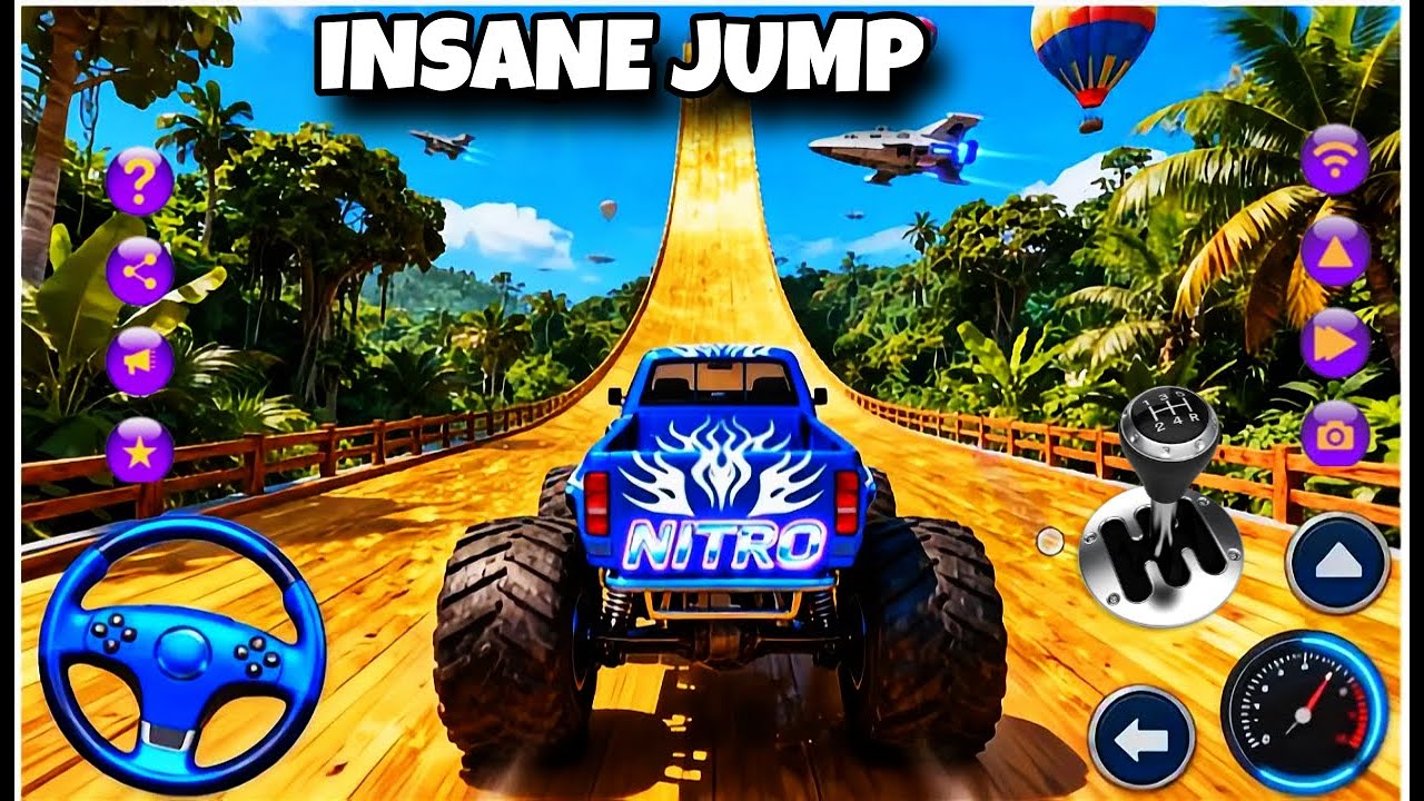 This Jump Almost Killed the Nitro Truck 😱 | INSANE Mega Ramp