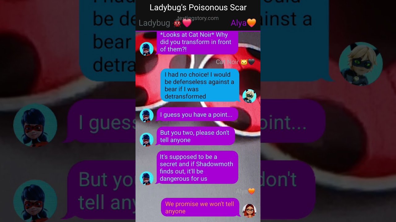 Ladybug's Poisonous Scar ||| MLB Texting Story |||  Ladybug is stung?! ||| Ladynoir 🐞🐱