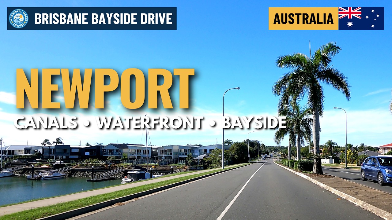 Scenic Drive Along Coastal Route to Breathtaking Newport Marina, Brisbane [4K] - Wonderful World