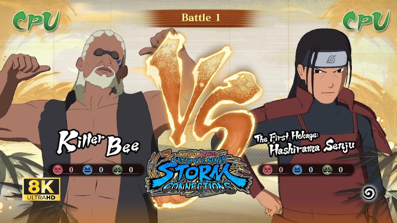 Killer Bee vs Hashirama Senju | NARUTO X BORUTO STORM CONNECTIONS [8K 60FPS]