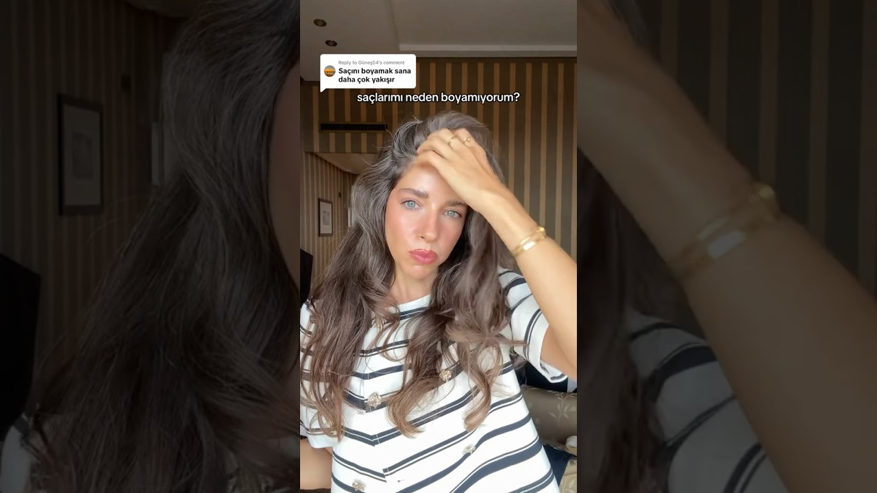 sa&ccedil;larını neden boyamıyorsun? seni &ccedil;ok yaşlı g&ouml;steriyor! boyasan daha &ccedil;ok yakışır&hellip;