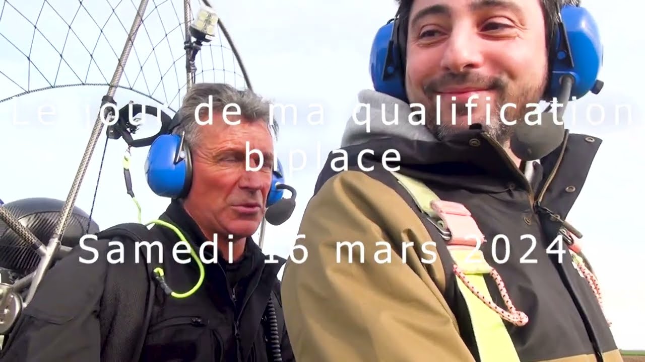 PARAMOTEUR _ Ma qualification biplace.
