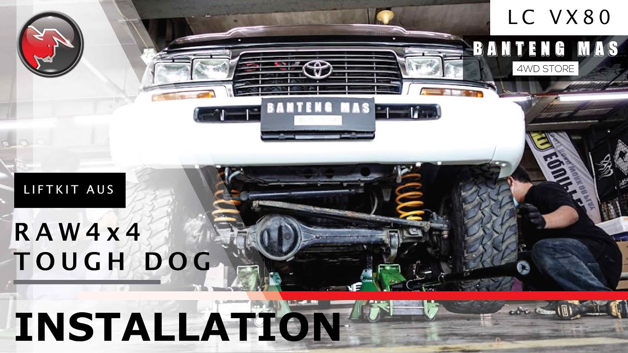LIFTKIT YANG BENER DAN PROPER!!! LANDCRUISER VX80 WITH TOUGHDOG SUSPENSION AND RAW4x4 COIL