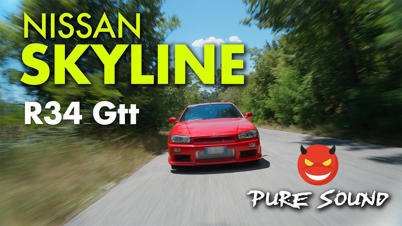 NISSAN SKYLINE R34 GTT 🔥 pure sound 🔊