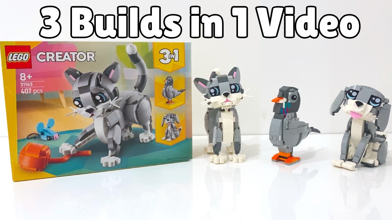 The Cat, The Bird, and The Puppy | Lego Creator 3in1 31136 Playful Cat Review