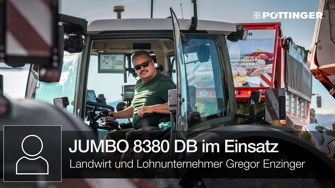 Gregor Enzinger zeigt die beiden JUMBO 8380 DB im Einsatz | P&Ouml;TTINGER