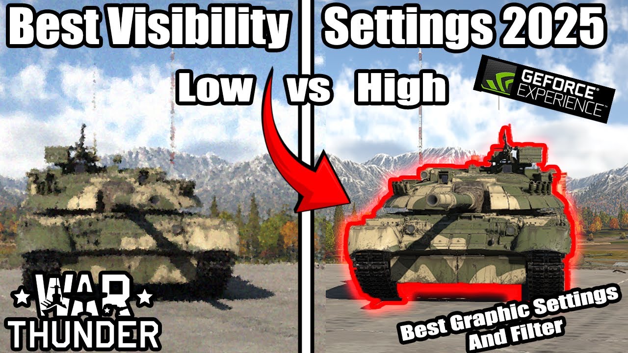 The BEST Visibility/Graphics Settings In War Thunder 2025! (Comparisons + Analysis)