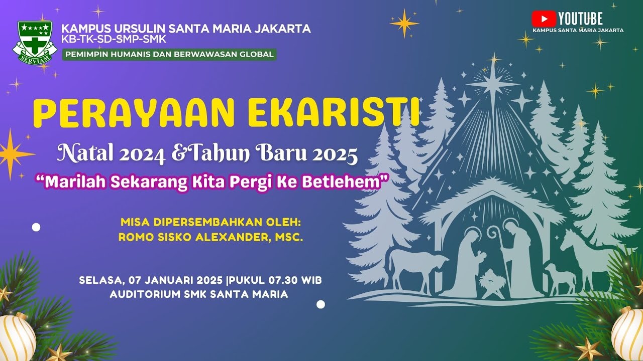 Perayaan Ekaristi Natal 2024 dan Tahun Baru  2025