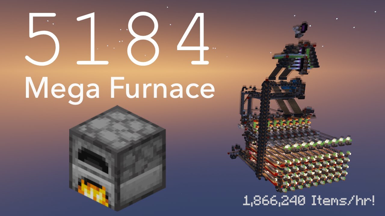 Minecraft 1.16-1.19: 5184 Furnace Array