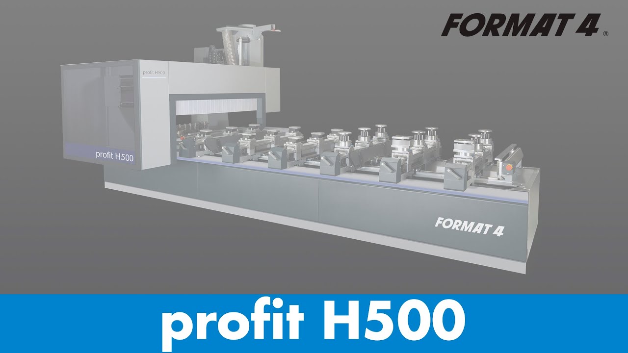 Format4® profit H500 - Window production with the CNC machine center | Felder Group