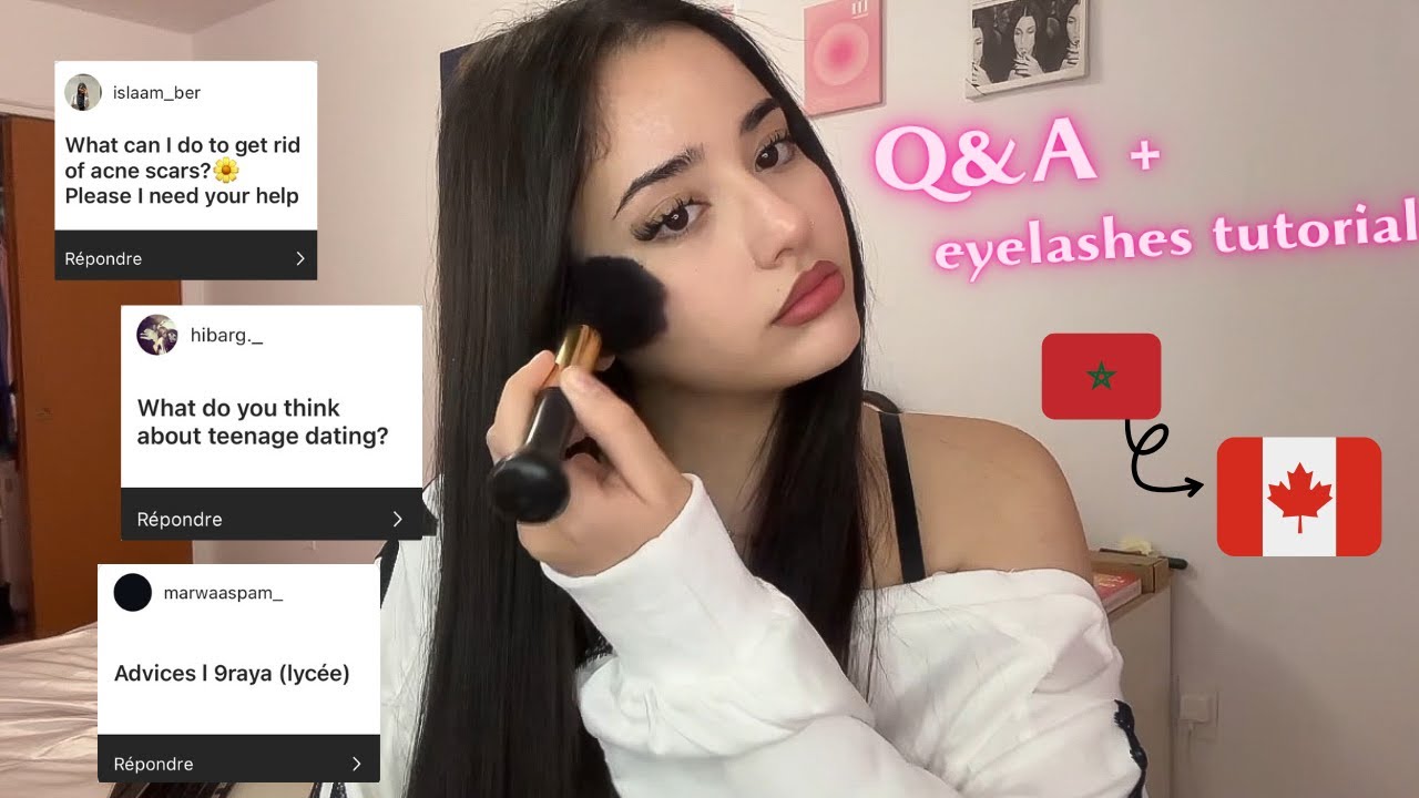 جاوبت على الاسئلة ديالكم + eyelashes tutorial 🎀