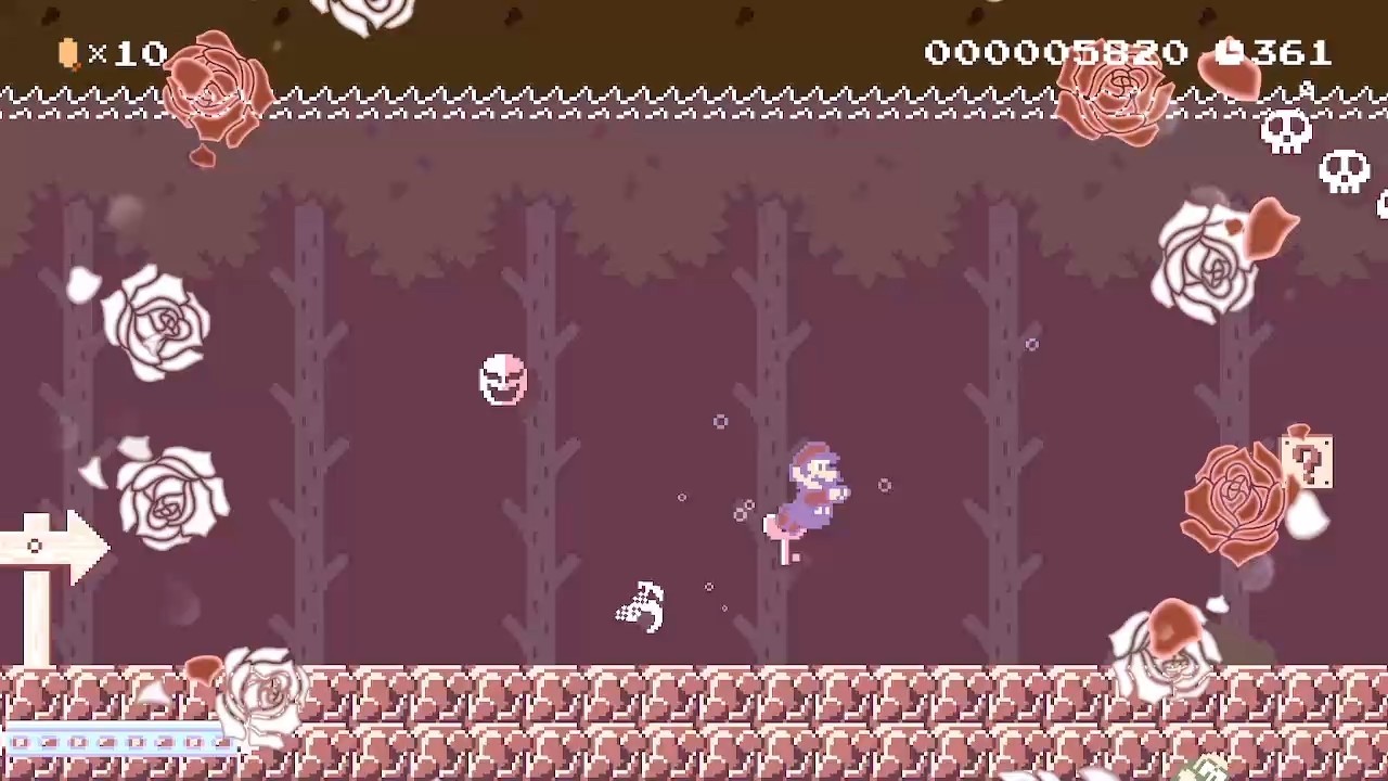 マリオメーカー2　1-1しかし大雨警報　1-1 but It's Raining