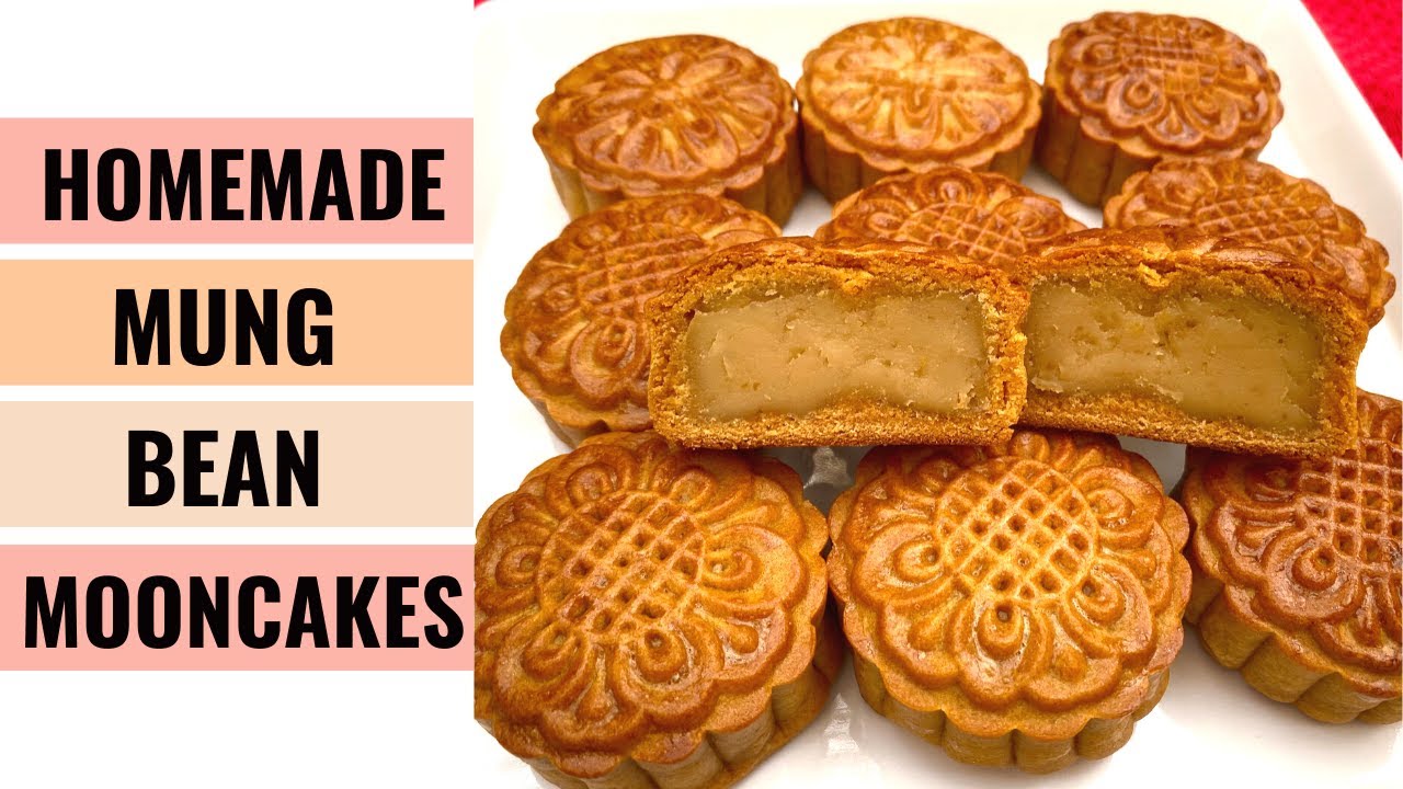 Homemade Mung Bean Mooncake Recipe | Aunty Mary Cooks 💕