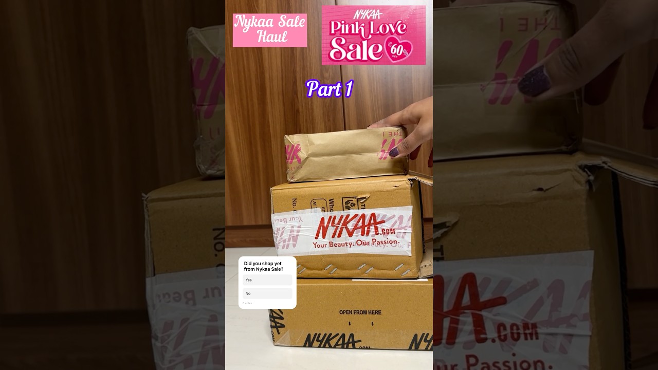 Nykaa Pink Love Sale Haul Part 1 #nykaa #makeup #nykaahaul