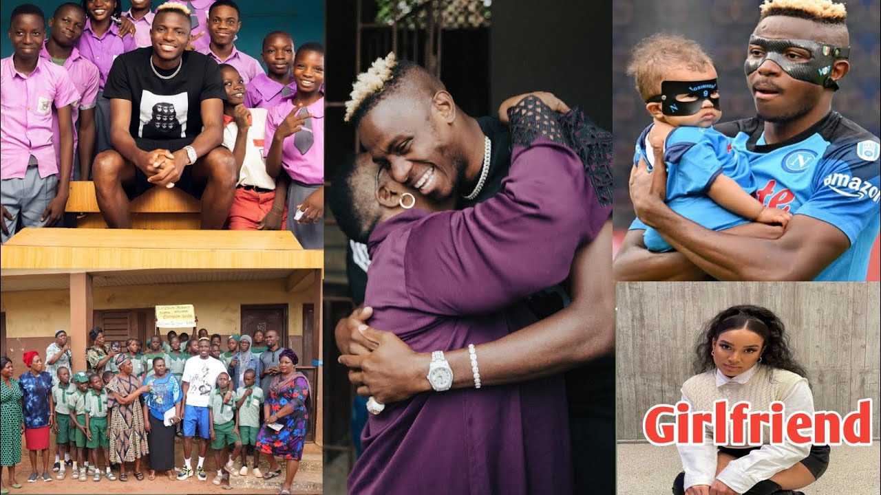 Victor Osimhen Visits His Nigerian Root and Primary School | Biography, Girlfriend, story of Osimhen