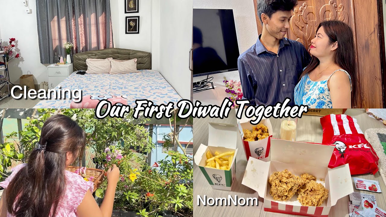 Our First Diwali Together ❤️|| Decorations🌷Surprise🍱 || Agartala Tripura