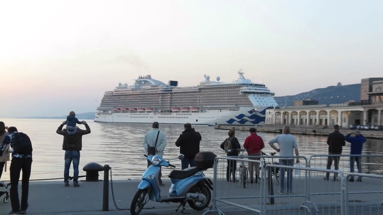Majestic Princess arrives in Trieste, Italy