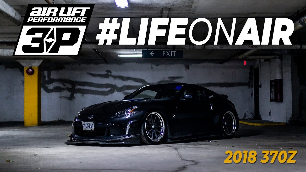 Bagged Nissan 370z - Toronto #LifeOnAir Air Life Performance
