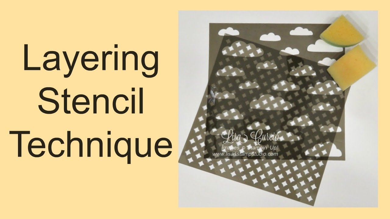 Quick Crafting Tip - Layering Stencil Technique