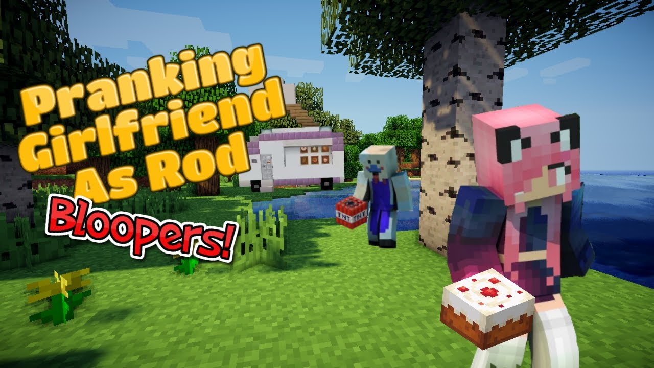 Pranking Girlfriend As Rod Bloopers! | Minecraft Ft. Raszius