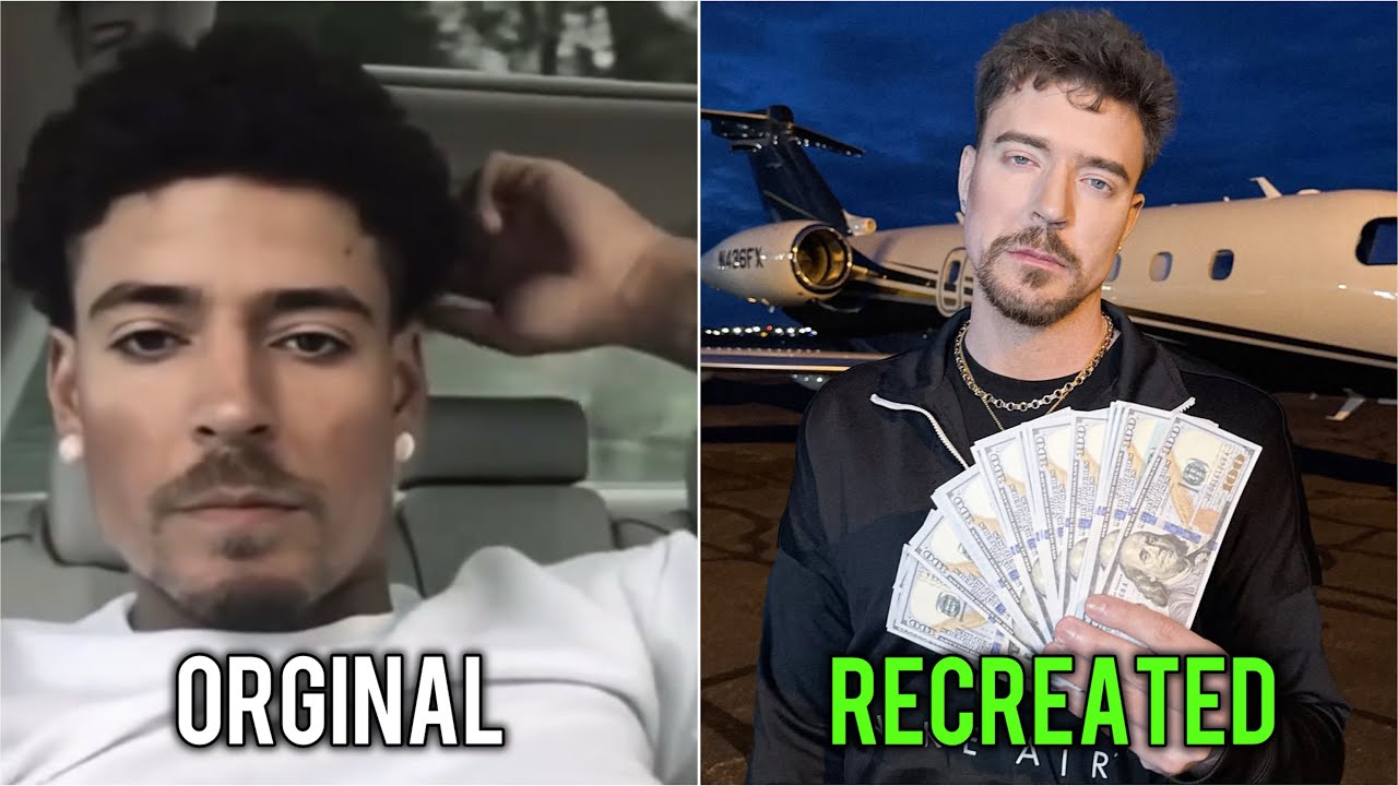 Hood Mrbeast Meme Orginal Vs Recreated Version