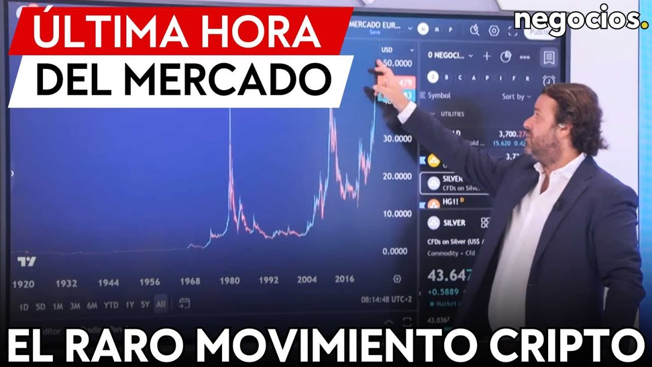 NOTICIAS DEL MERCADO: El raro movimiento de las criptos, momento hist&oacute;rico para la plata y la deuda