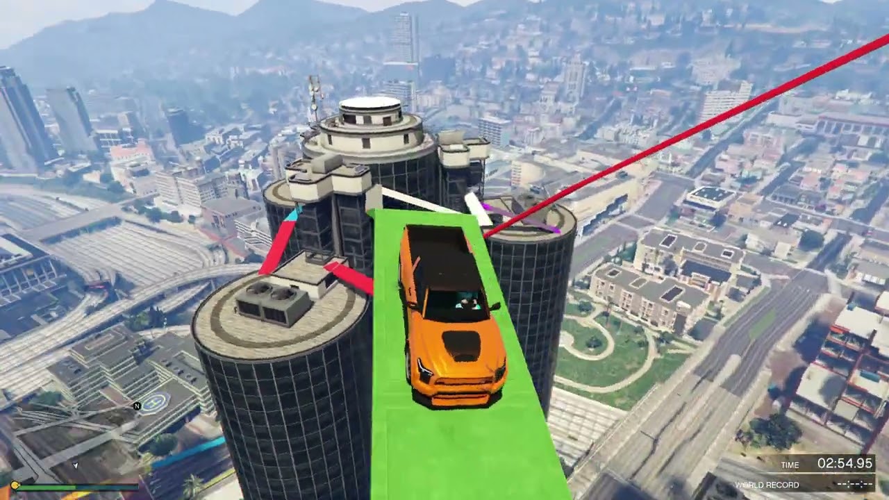 GTA 5 ONLINE PARKOUR FIB BUILDING EVERON RS CAR GAMEPLAY NO COMMENTARY