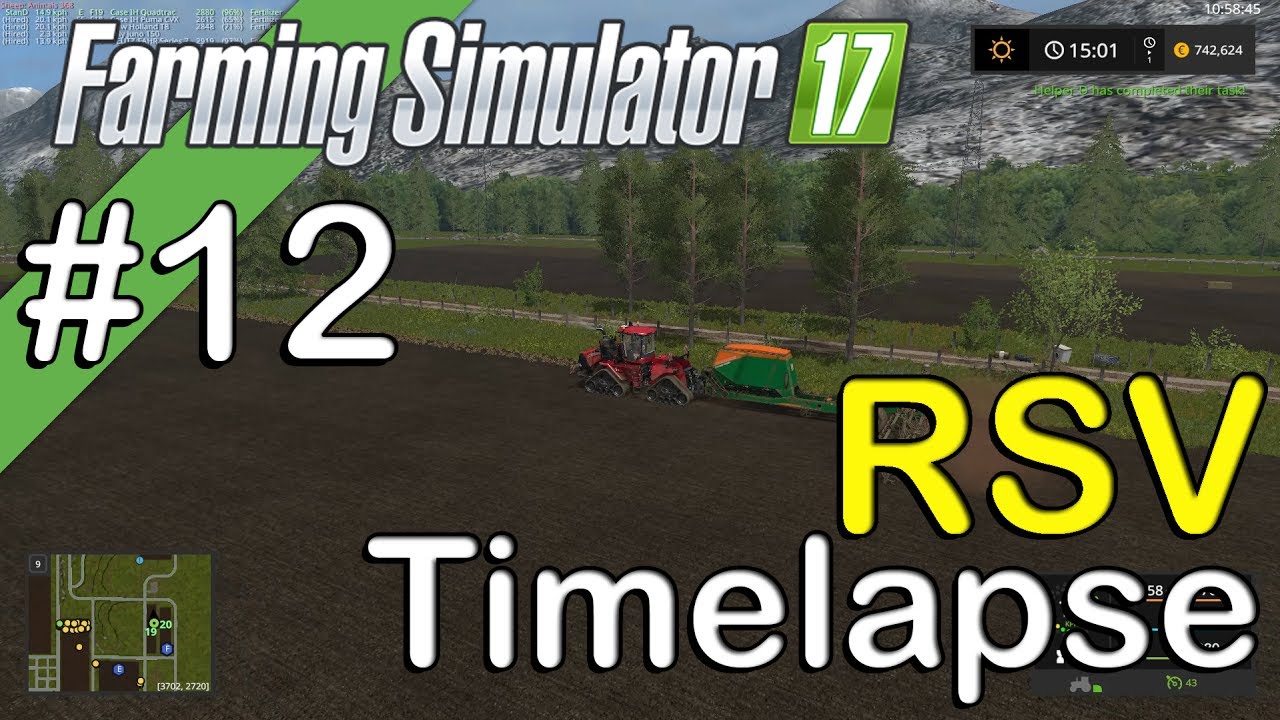 Farming Simulator 2017 - RSV - Timelapse #12 - Seeding the Fields
