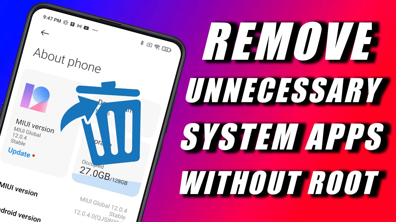 Remove System Apps Without ROOT | MIUI 12/12.5 Latest List 2021